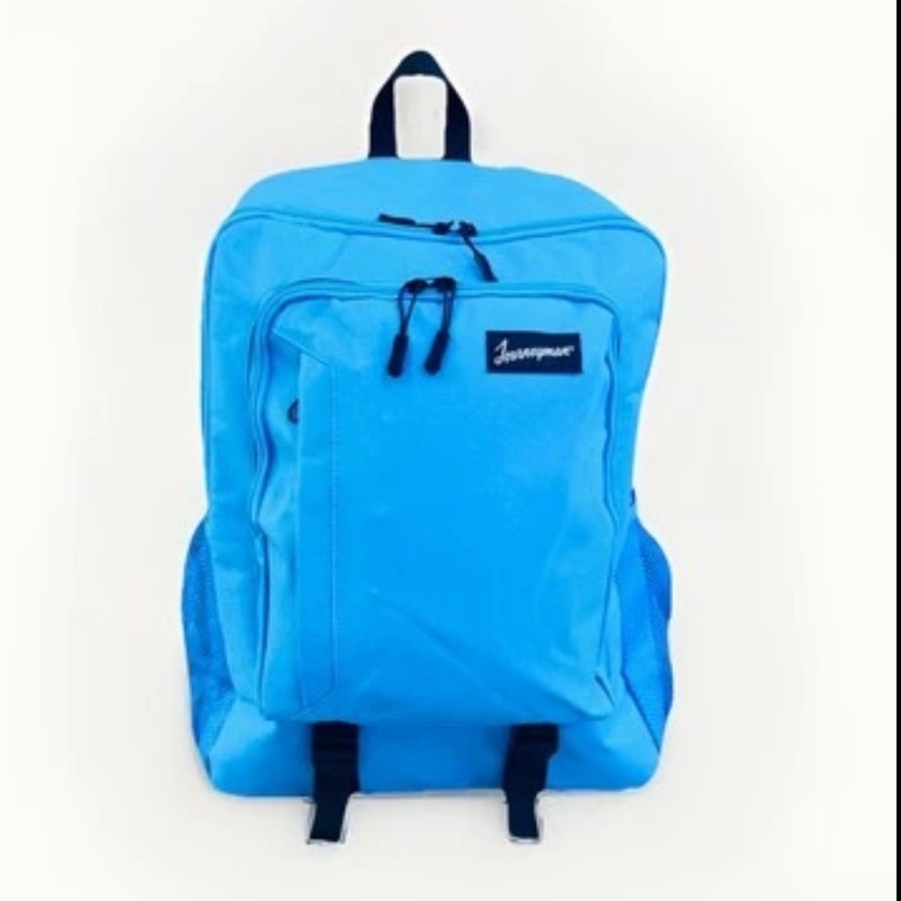 Journeyman Hiking/School Insulated Padded Large Backpack Teal Blue NEW